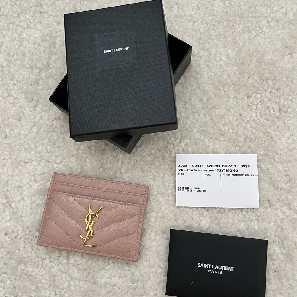 Yves Saint Laurent Pink Card Holder